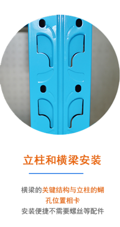 輕型倉儲貨架立柱